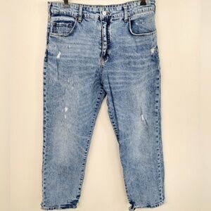 ANTHROPOLOGIE Pilcro High Rise Straight Jeans size 31